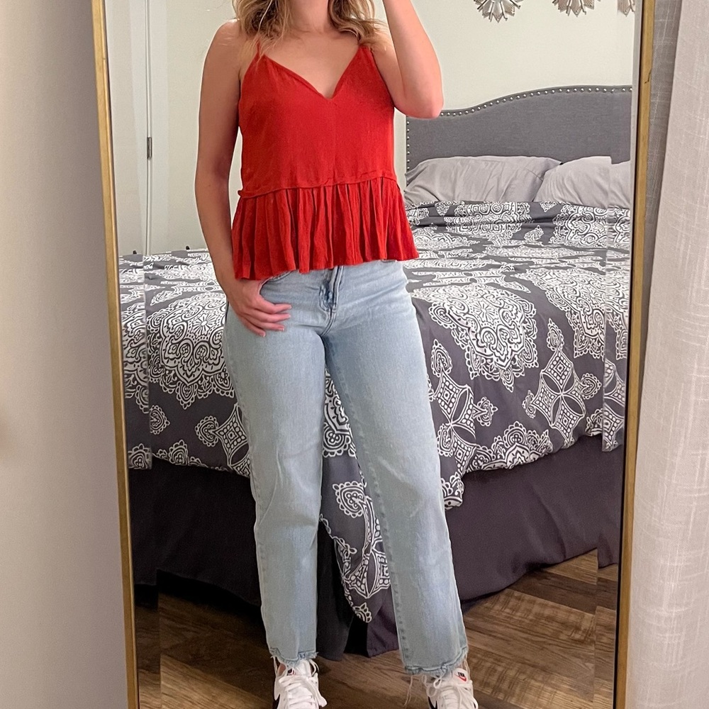 Red tank top